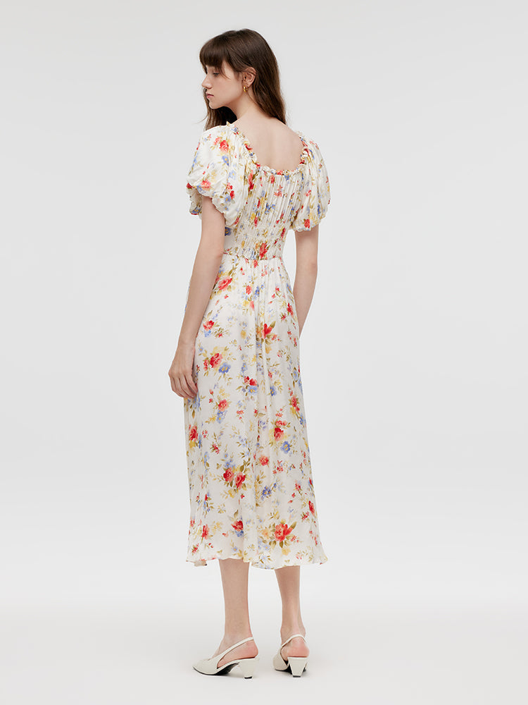 Valmere™ | Rose Print Maxi Dress