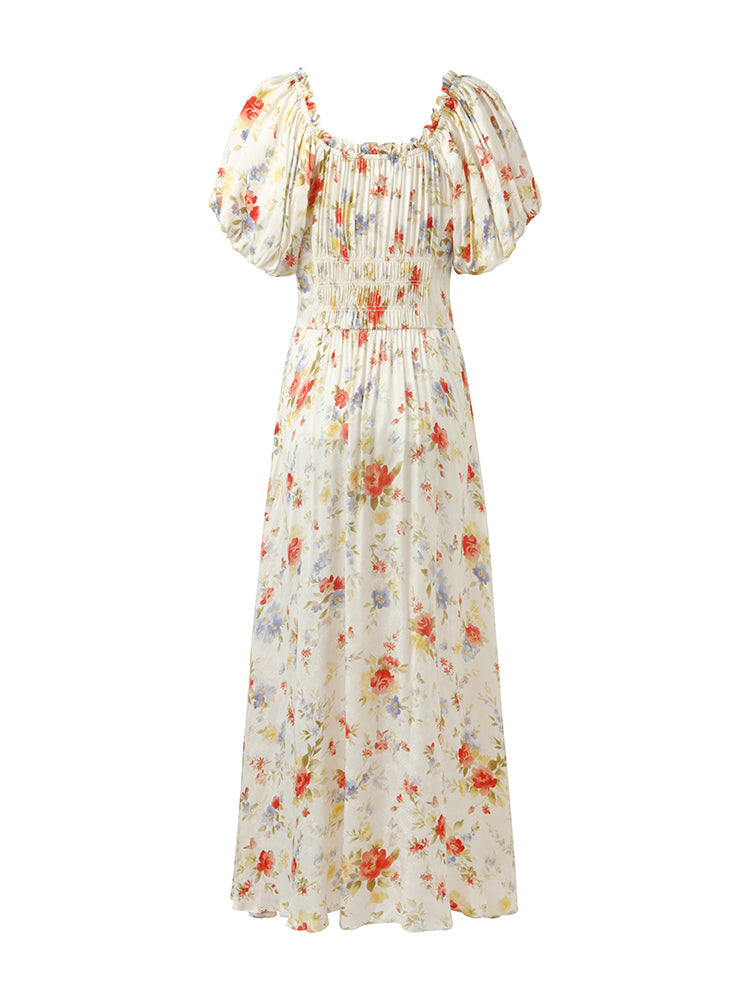 Valmere™ | Rose Print Maxi Dress