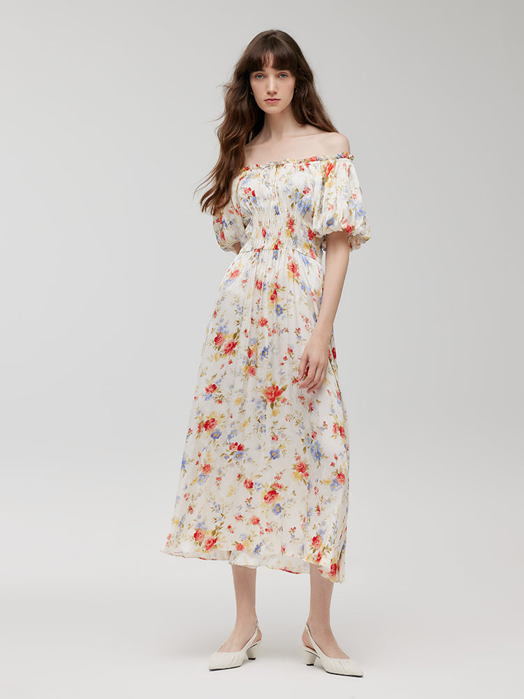 Valmere™ | Rose Print Maxi Dress